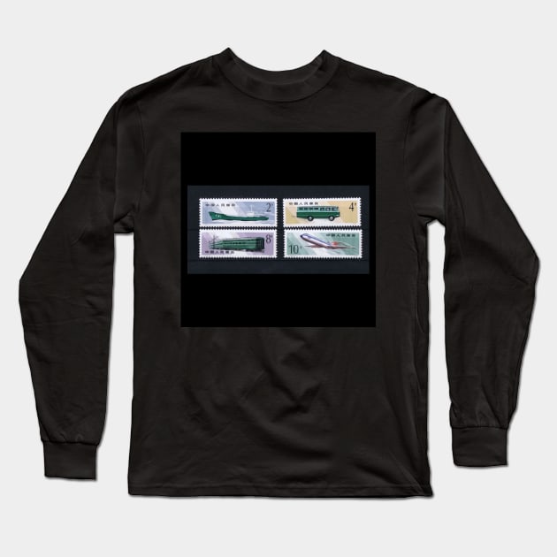 Vehicle Long Sleeve T-Shirt by daengdesign66